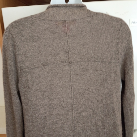 Catherine Malandrino Front Pockets Cashmere Long Open Cardigan Sweater sz S - Picture 5 of 10